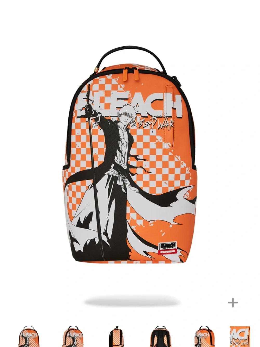 Sprayground Orange & Black Bleach Graphic Backpack (FIRM PRICE)